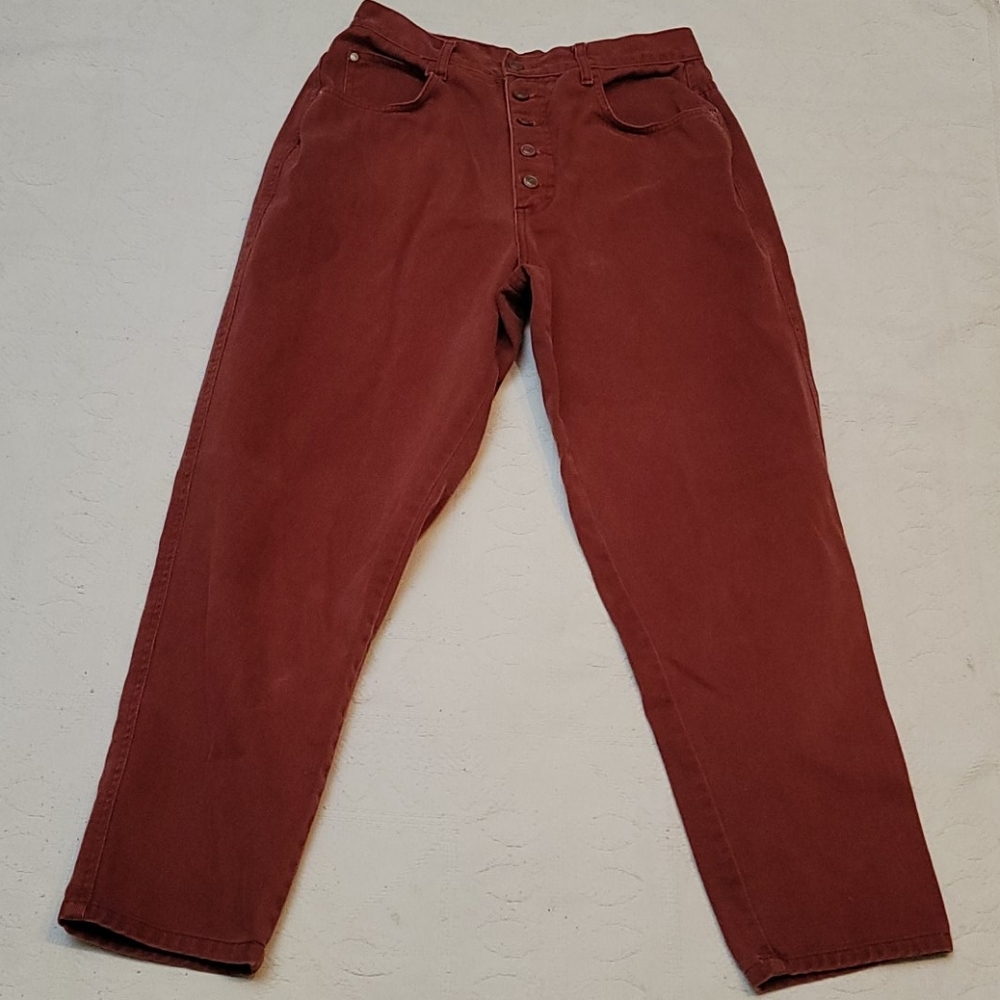 VTG Gitano jeans red hi-waist mom jeans button fly